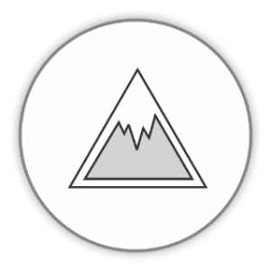 Икона за гума с по-къс спирачен път върху покрити с лед пътища